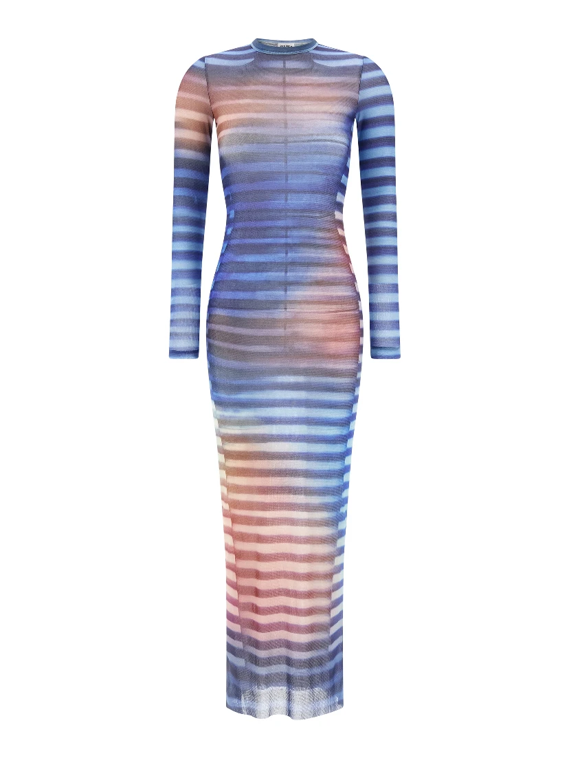 Multicolor Polyamide Long Dress