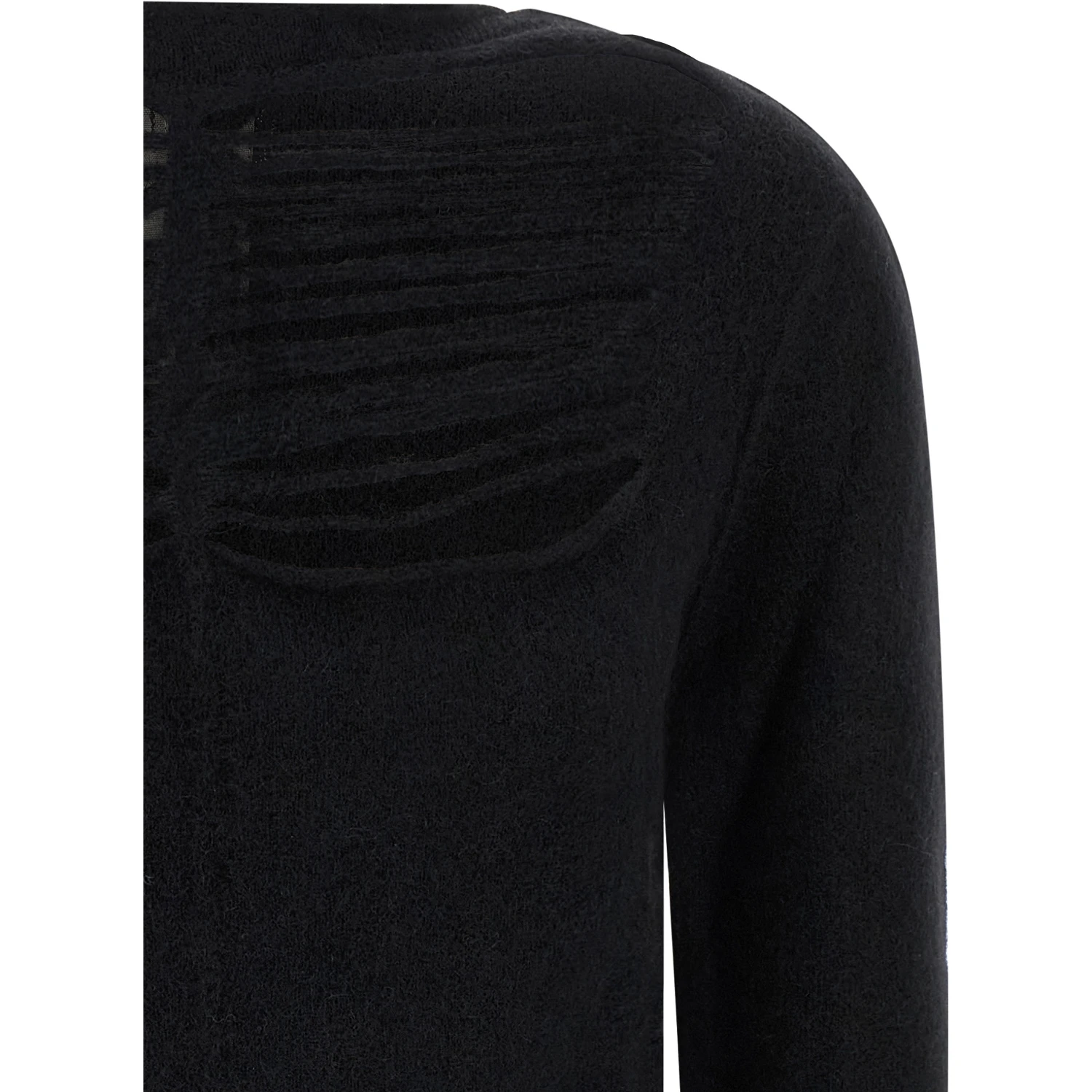 Black Wool Cardigan