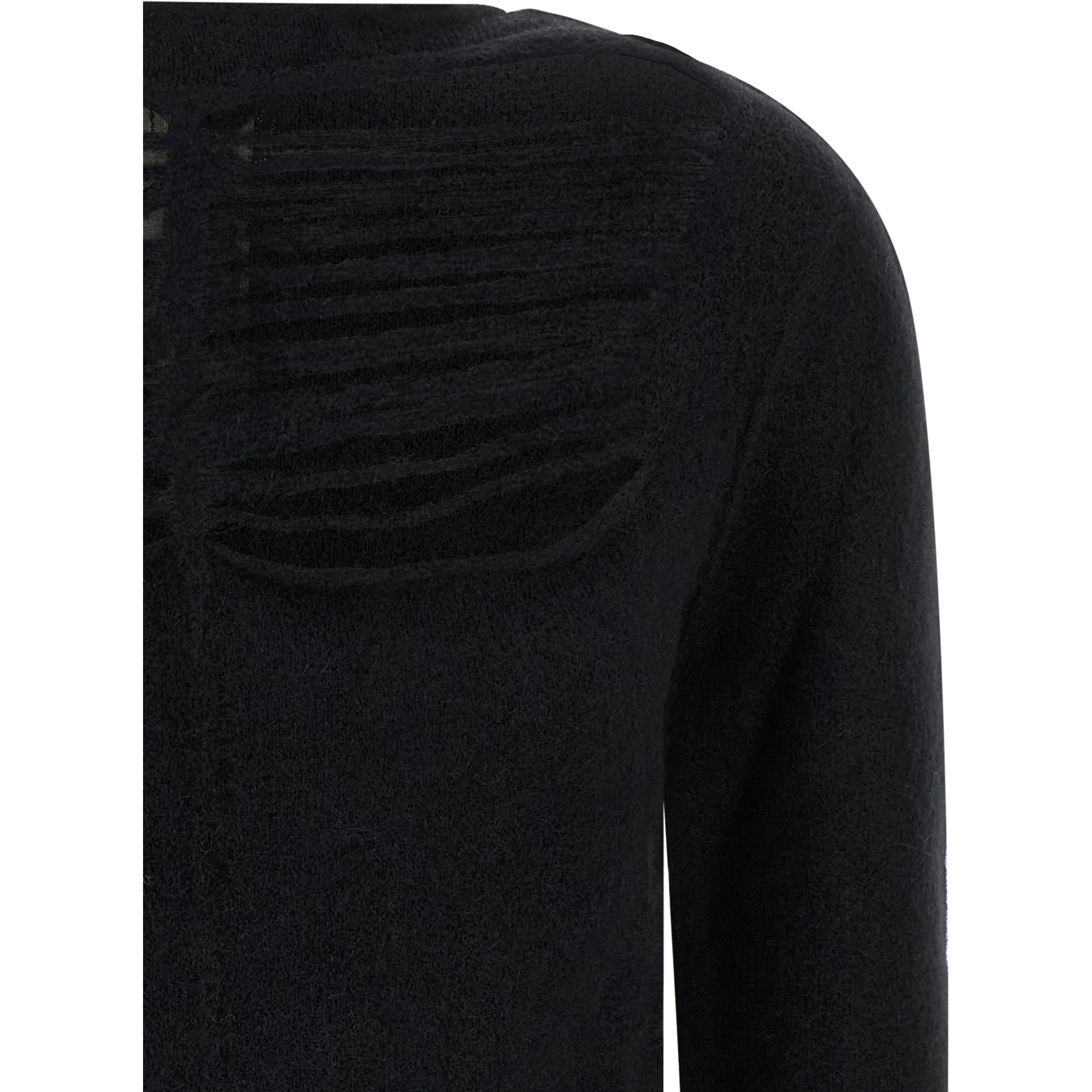 Black Wool Cardigan