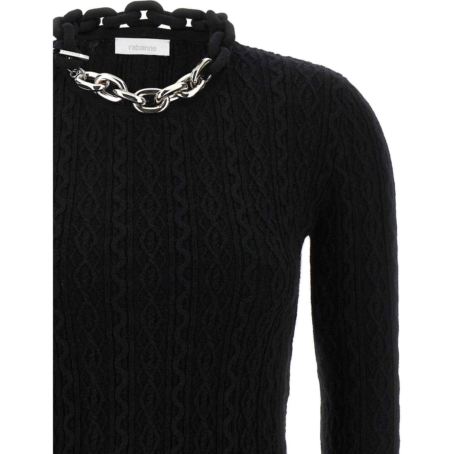 Black Wool Cardigan