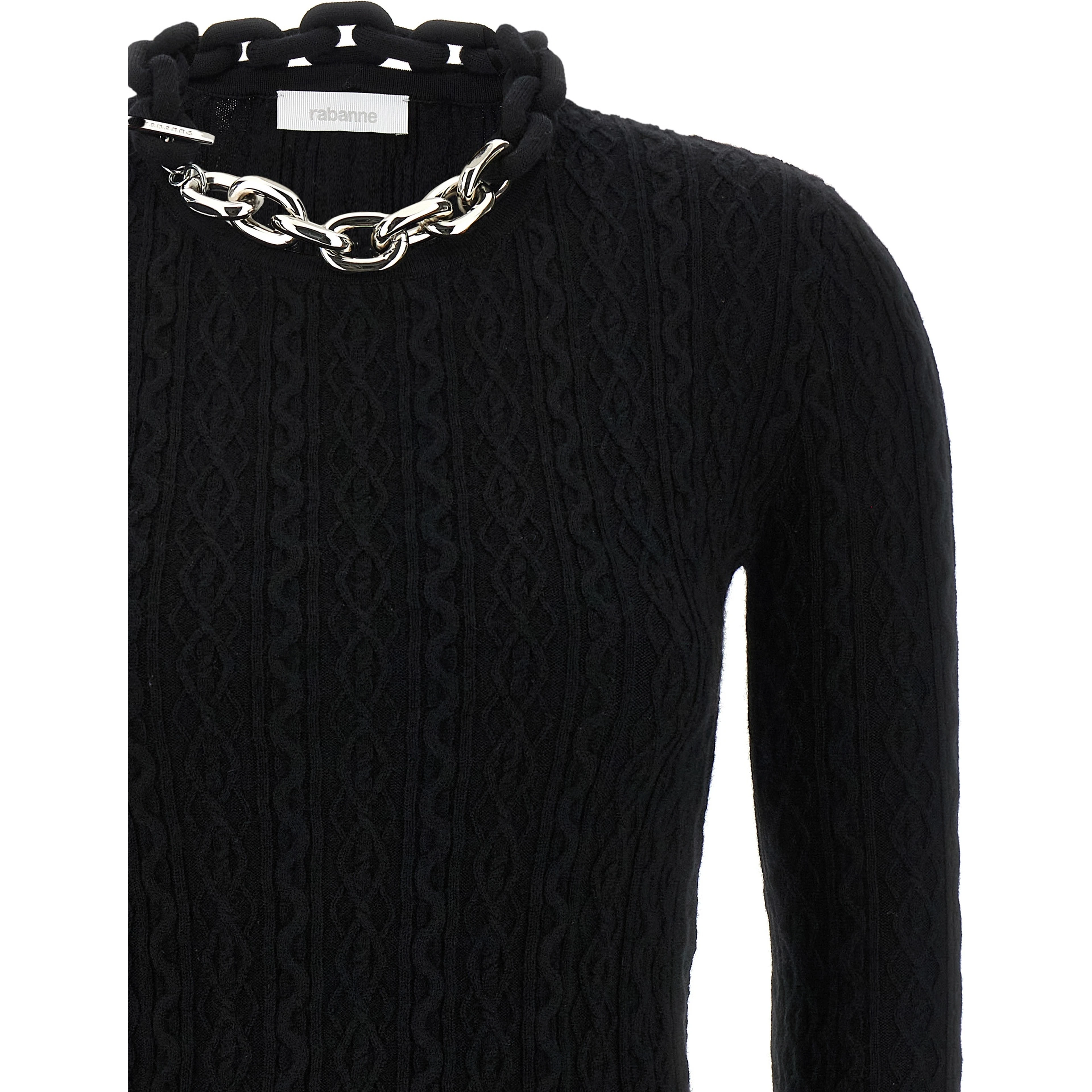 Black Wool Cardigan