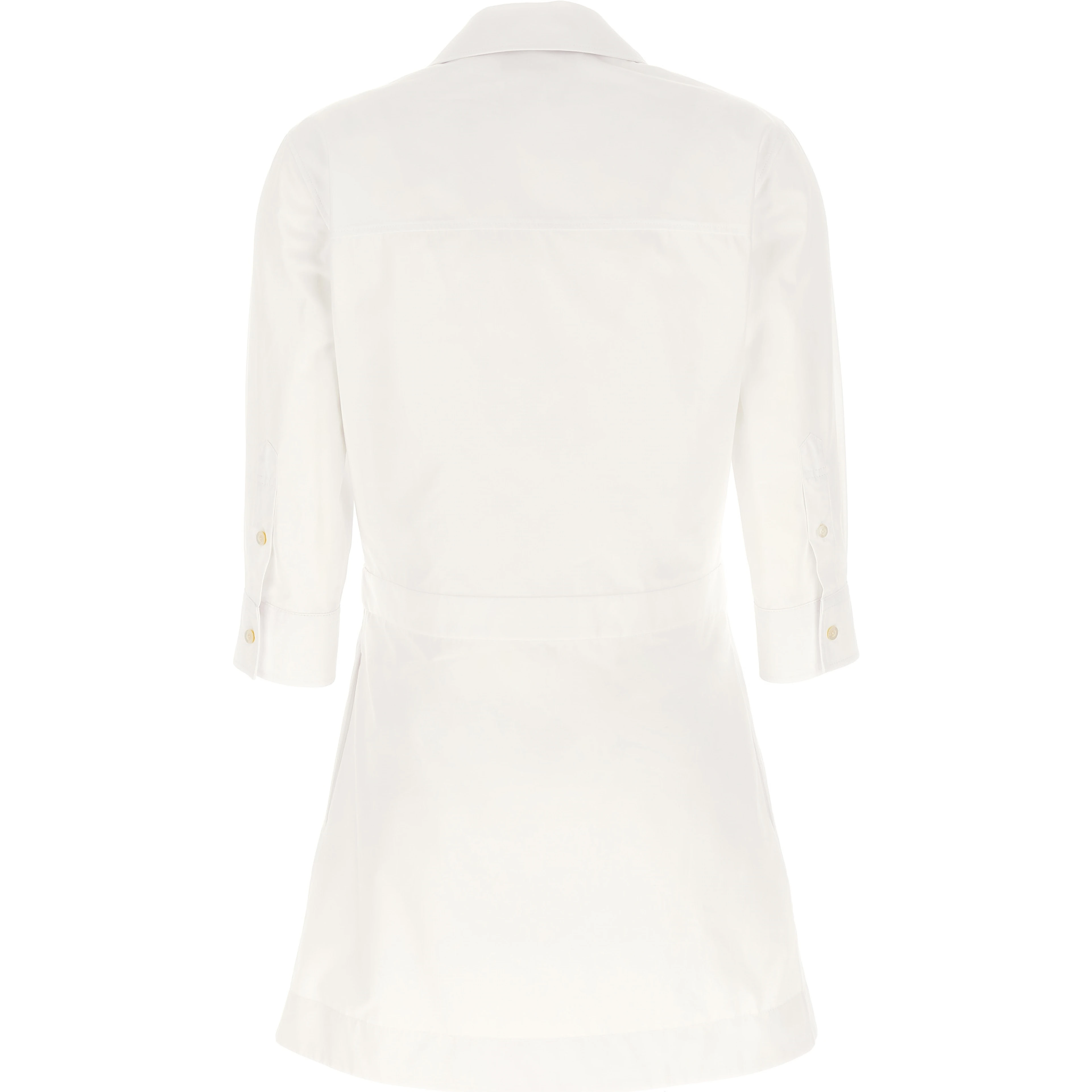 White Cotton Short Dress