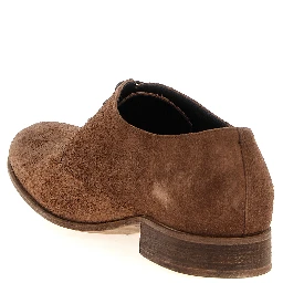 Brown Suede Leather Oxfords And Derbies