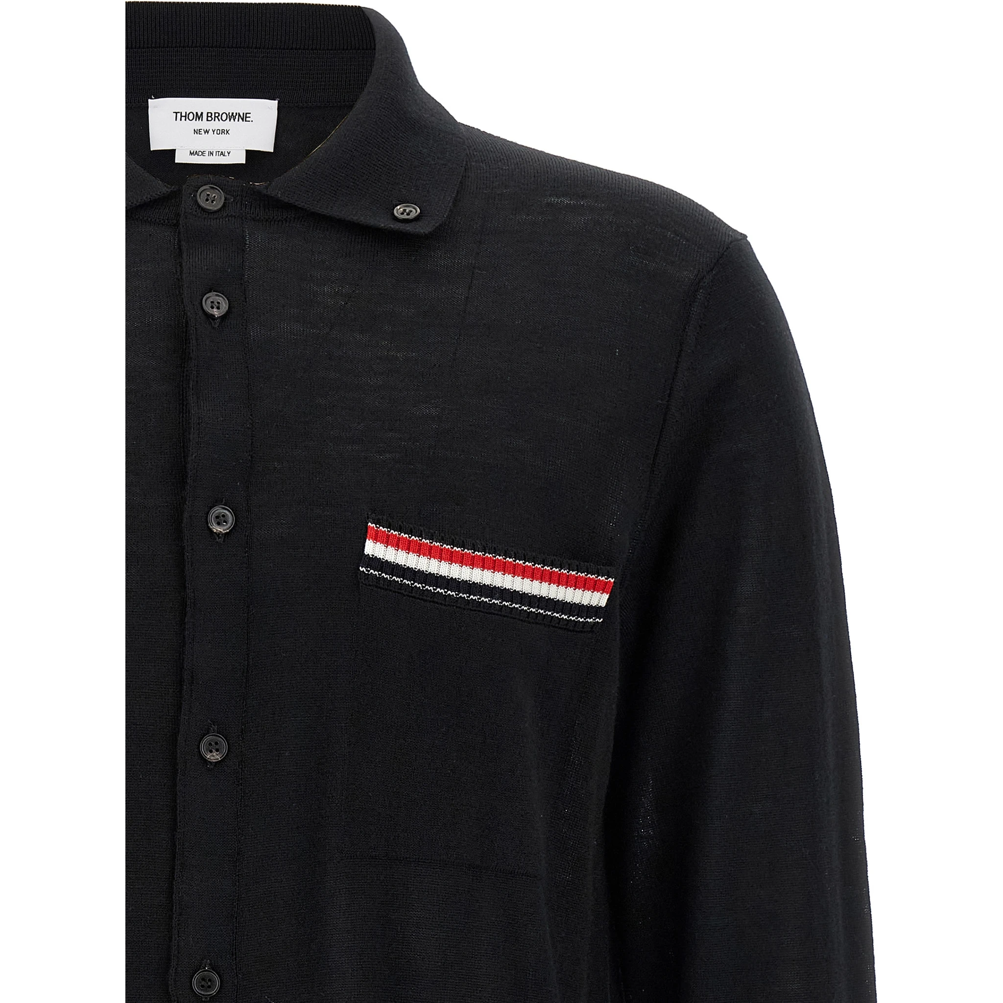 Black Virgin Wool Cardigan