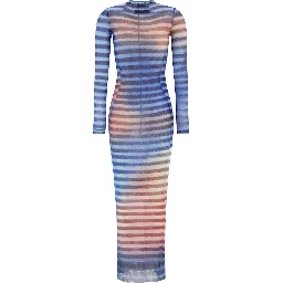 Multicolor Polyamide Long Dress
