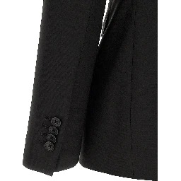 Black Virgin Wool Two-Piece Suit