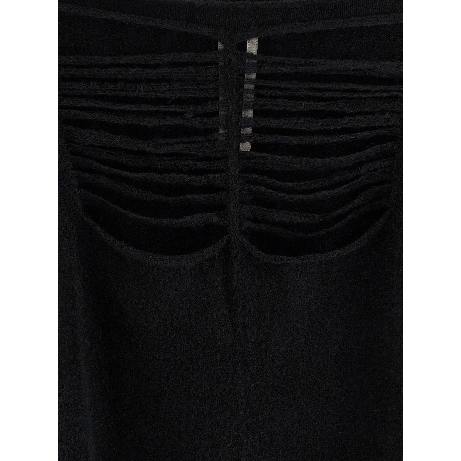 Black Wool Cardigan