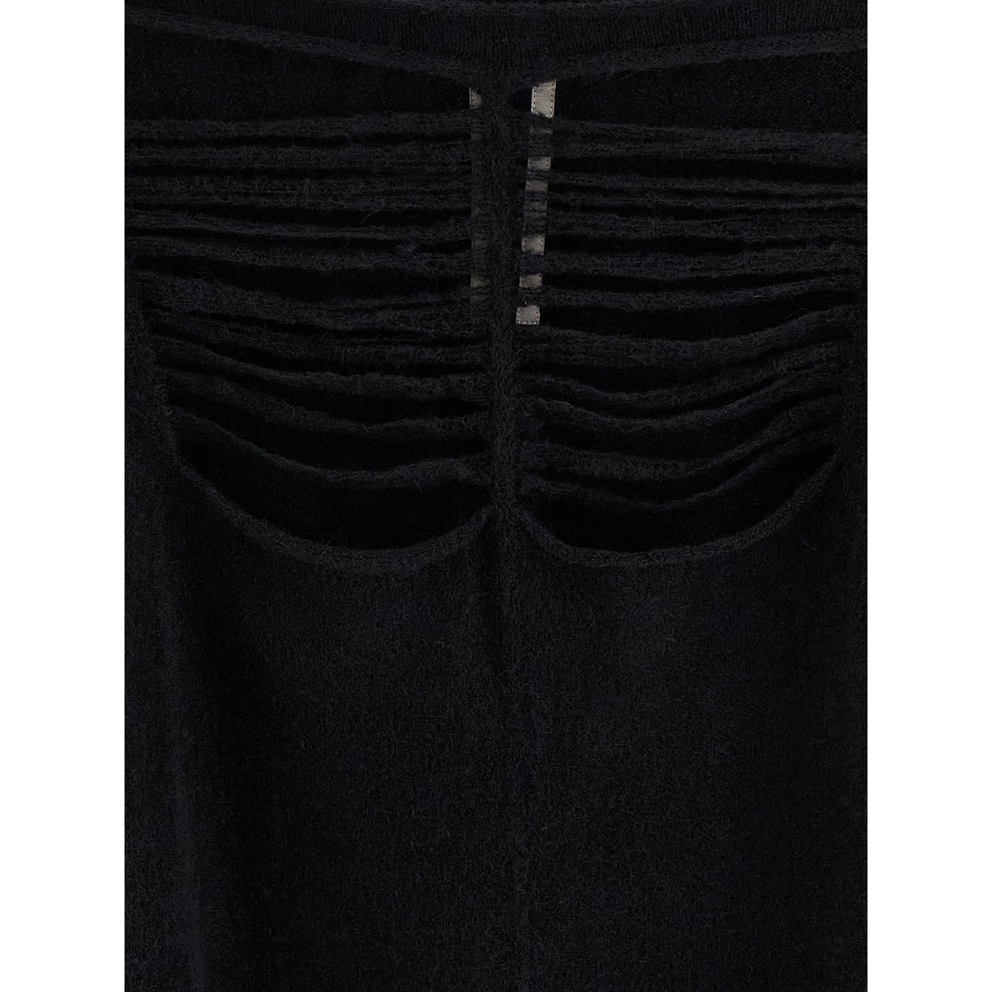 Black Wool Cardigan