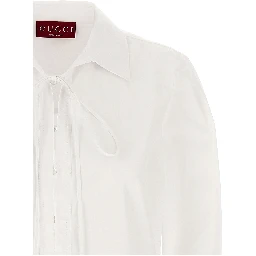 White Cotton Short Dress