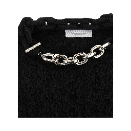Black Wool Cardigan