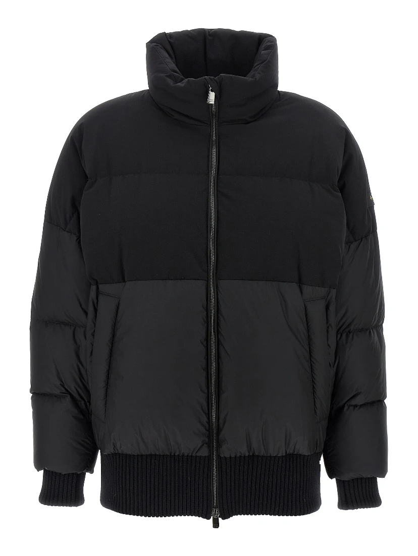 Black Nylon Bomber