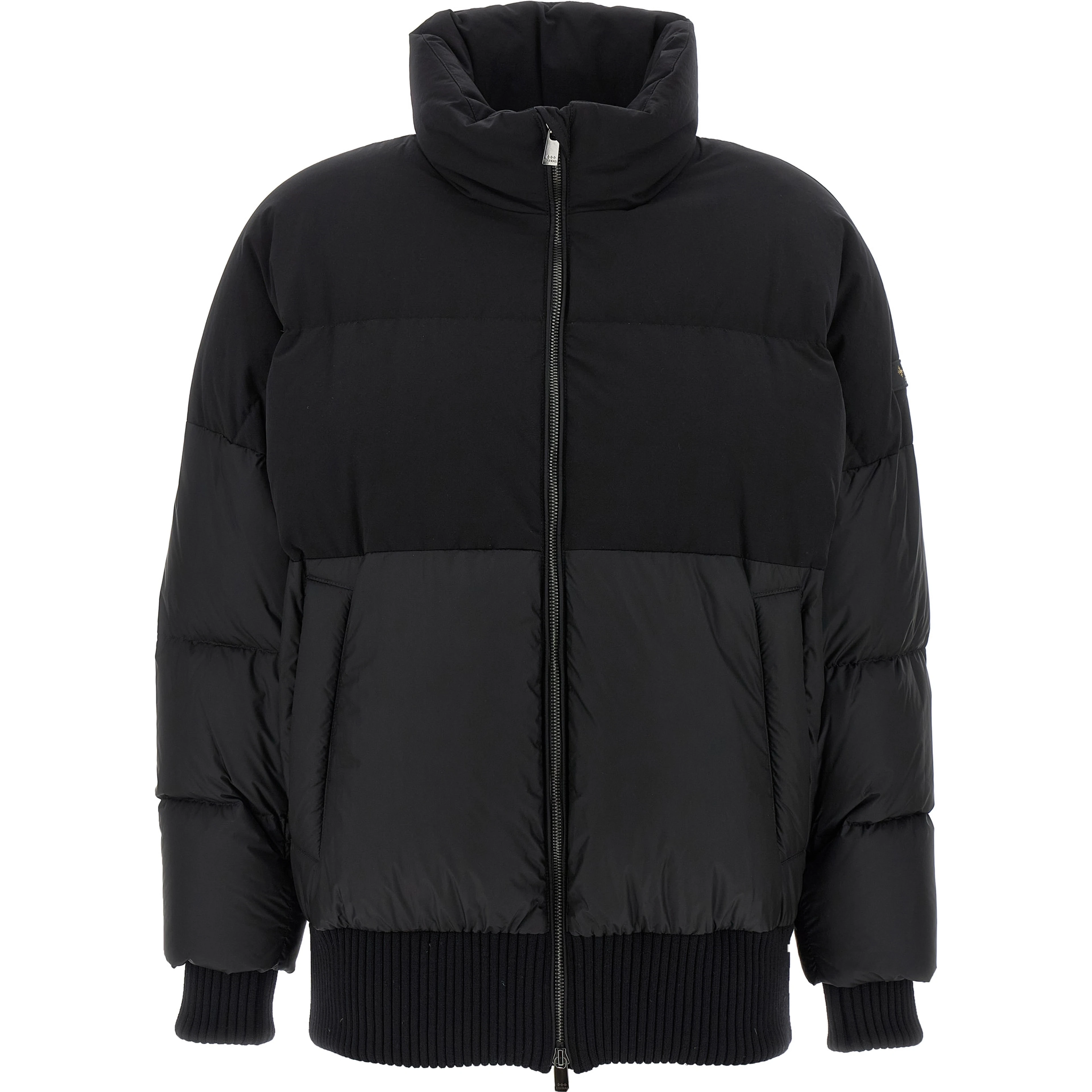 Black Nylon Bomber