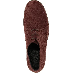 Bordeaux Suede Leather Oxfords And Derbies