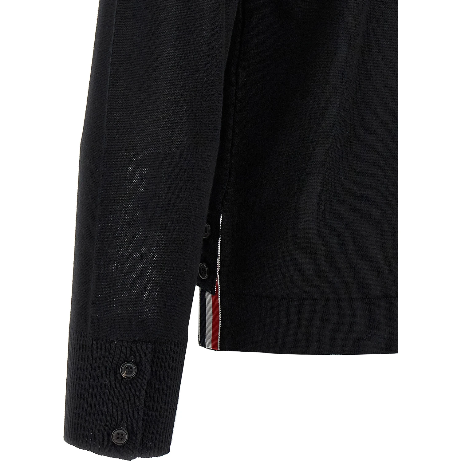 Black Virgin Wool Cardigan