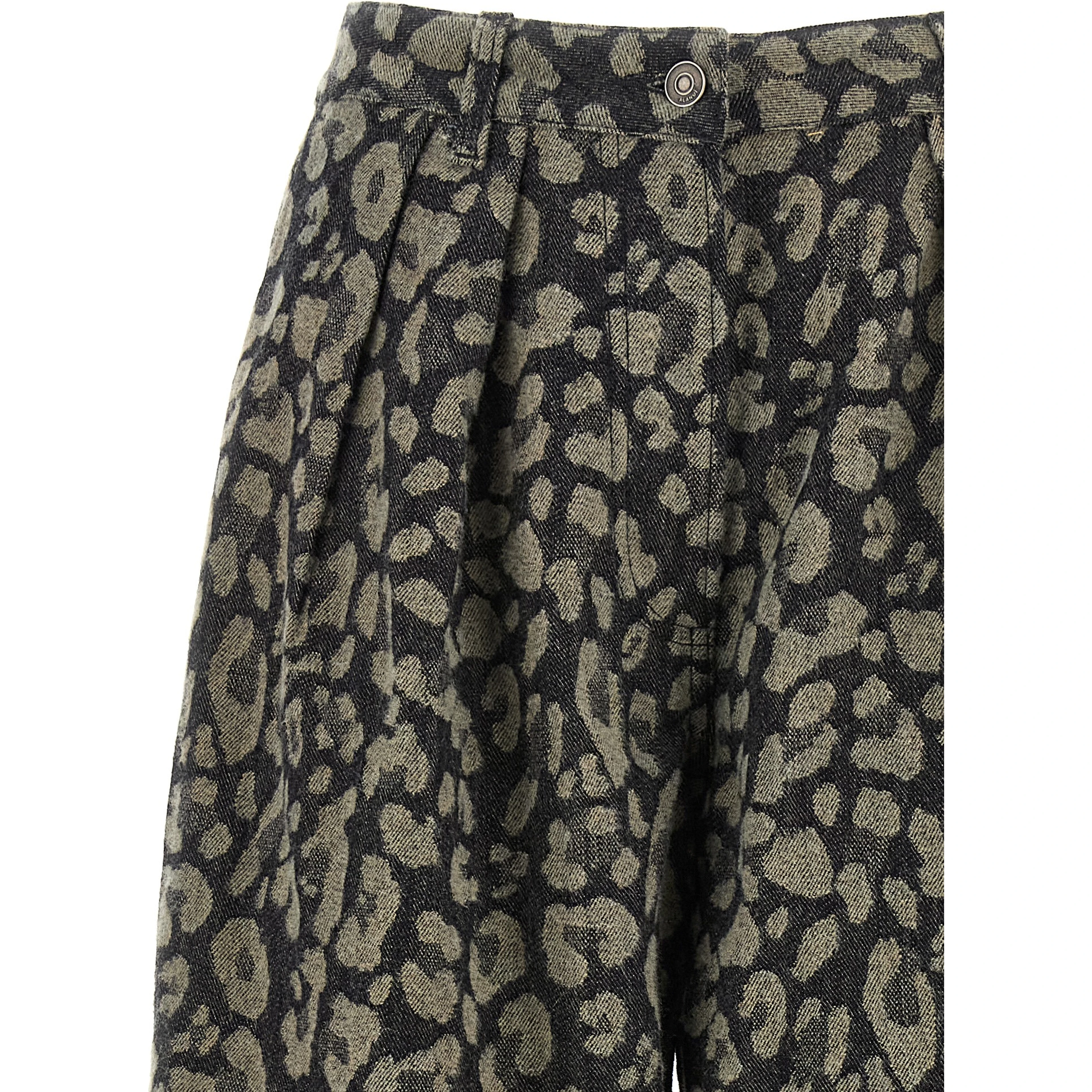 Multicolor Cotton Casual Pants