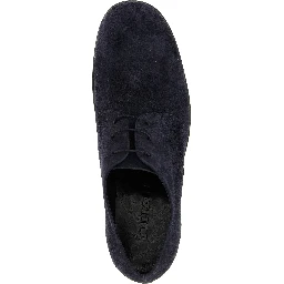 Blue Suede Leather Oxfords And Derbies