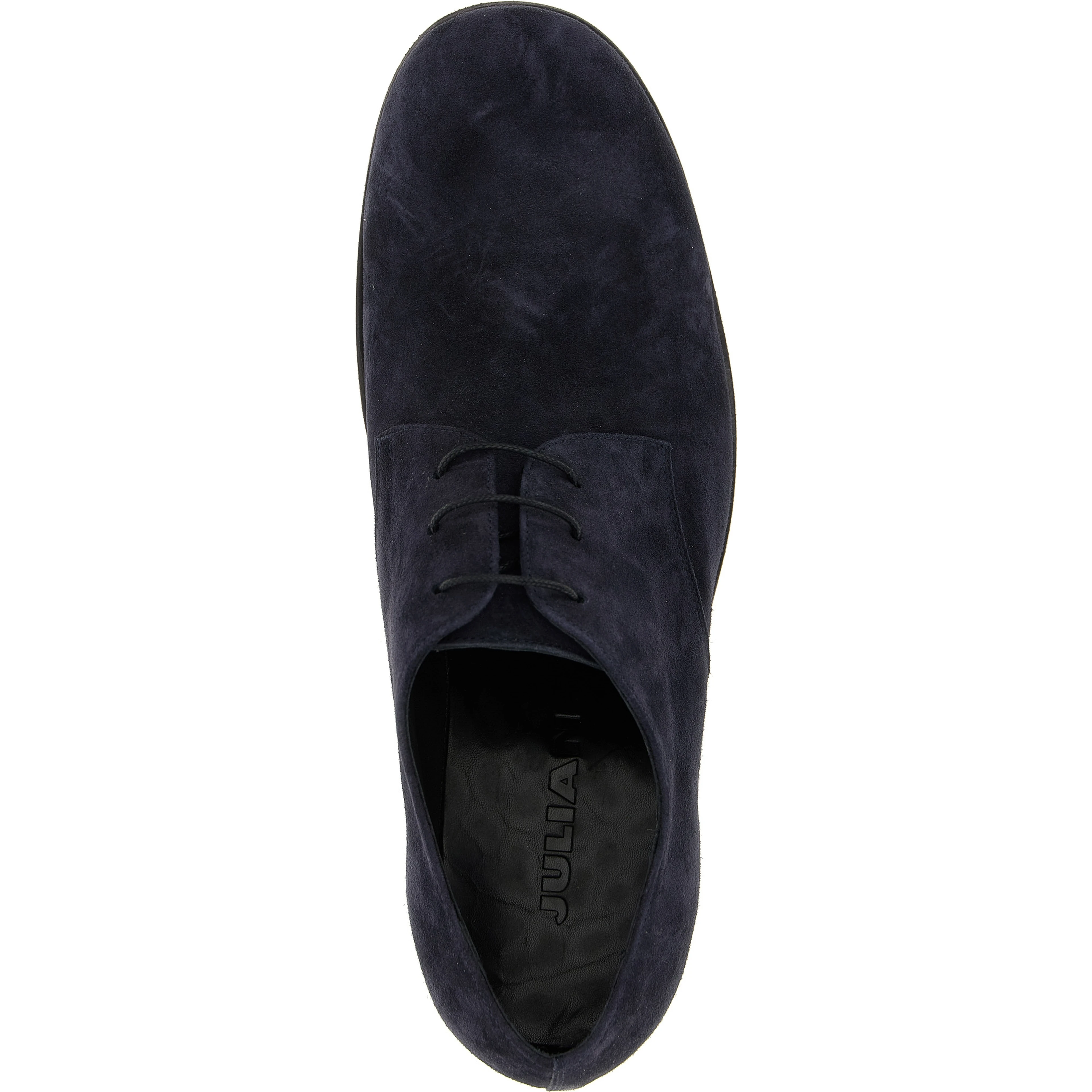 Blue Suede Leather Oxfords And Derbies