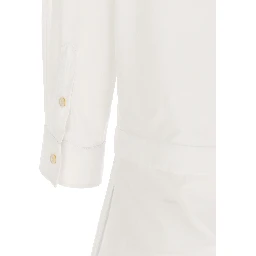 White Cotton Short Dress