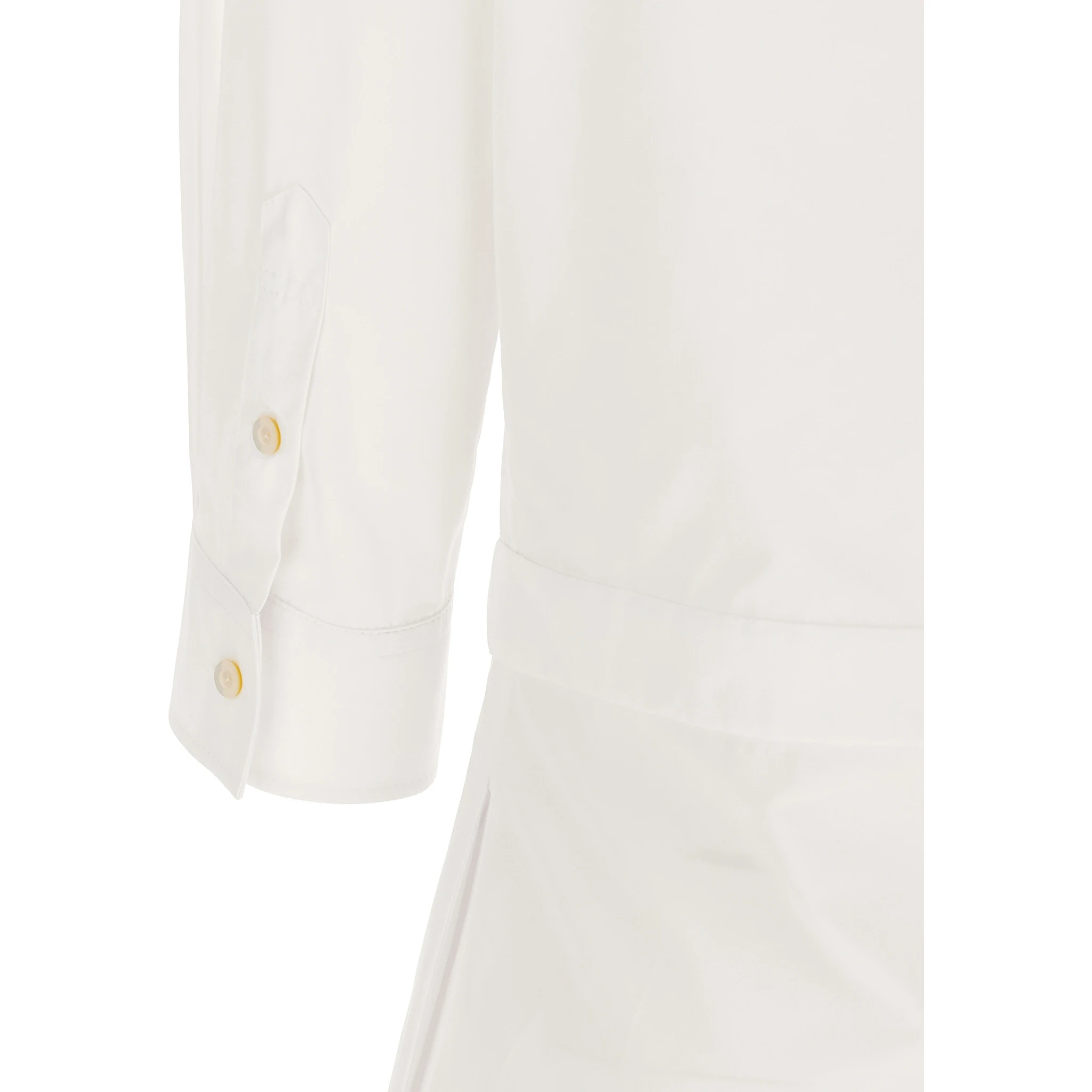 White Cotton Short Dress