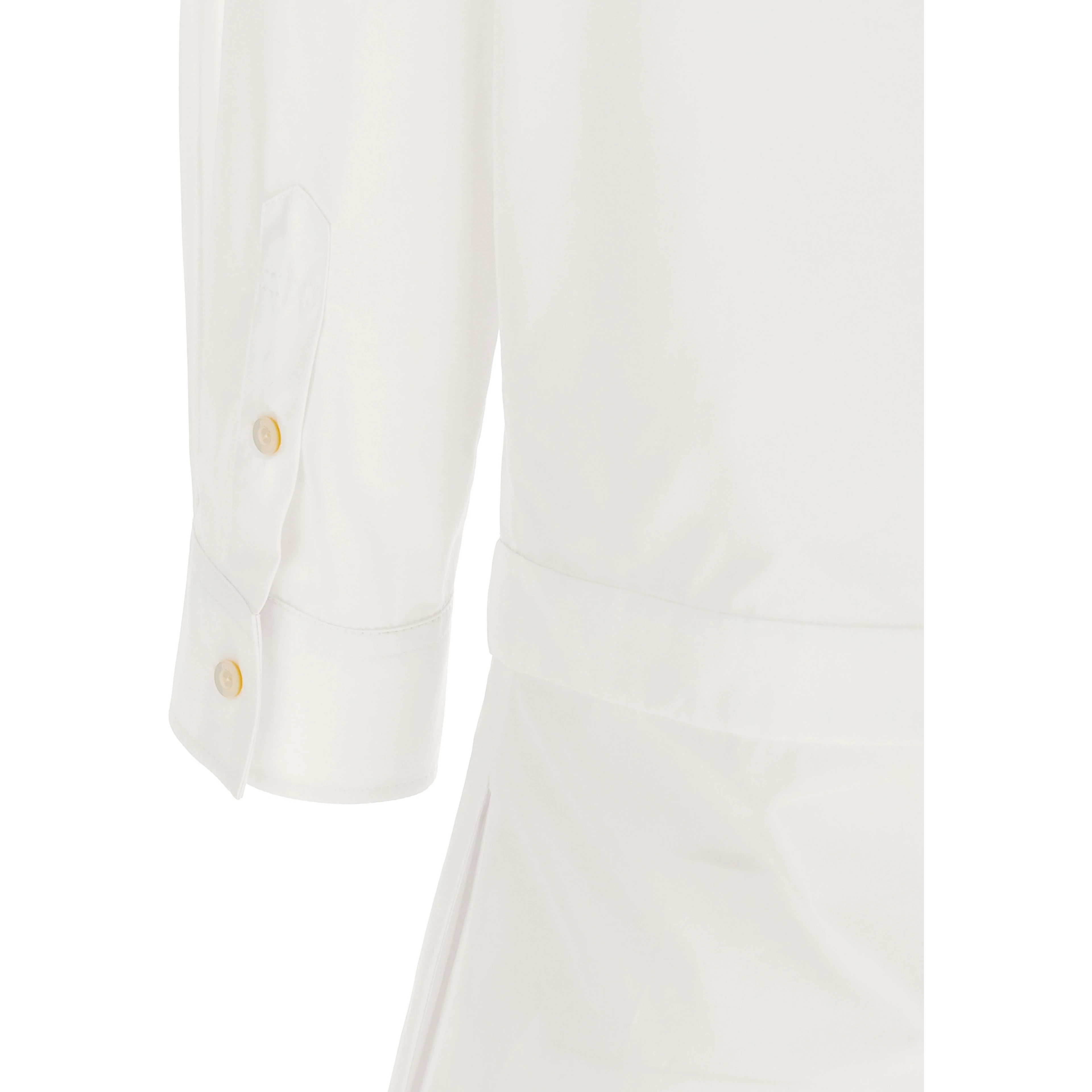 White Cotton Short Dress