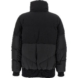 Black Nylon Bomber