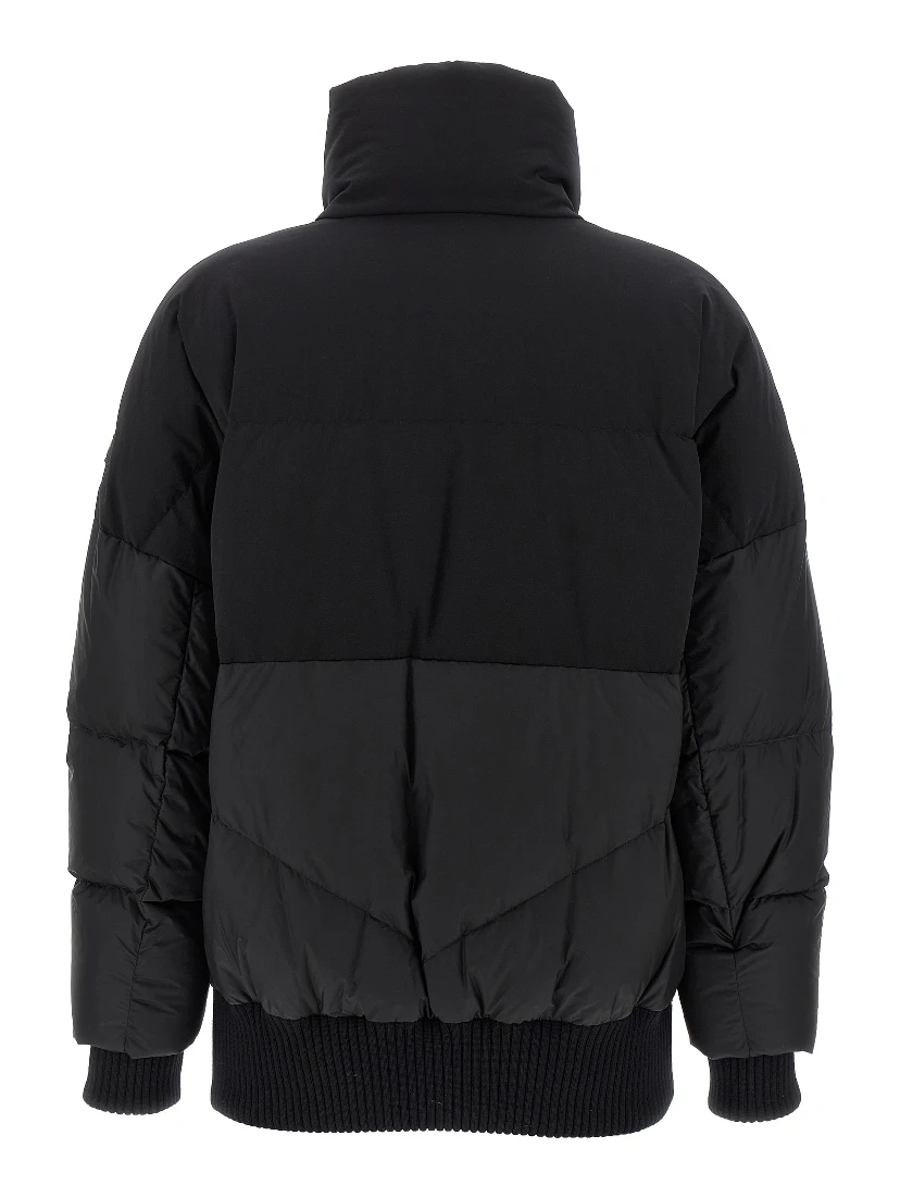 Black Nylon Bomber