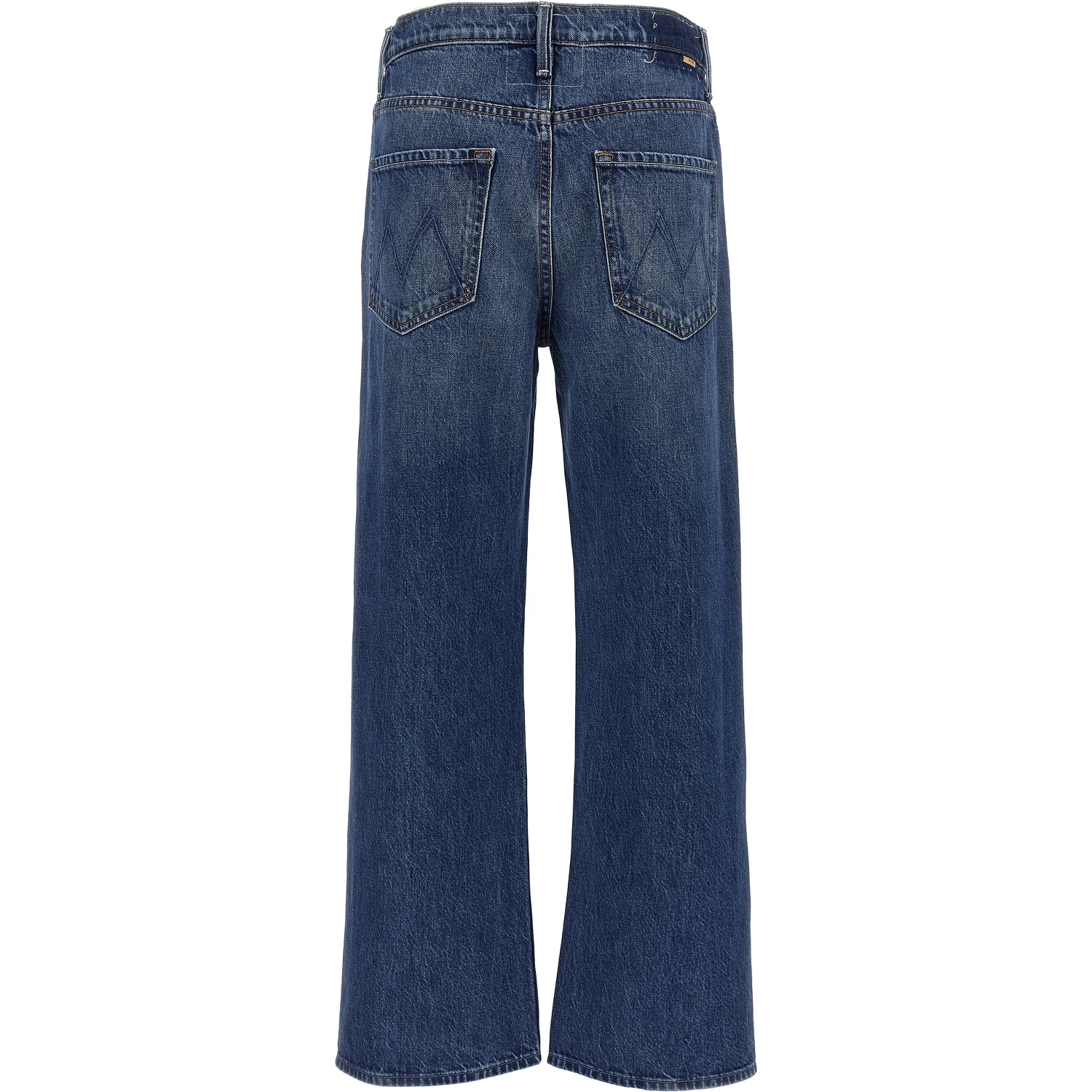 Blue Cotton Flared Jeans