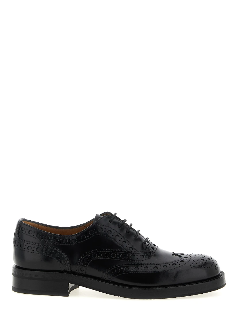 Black Calfskin Oxfords And Derbies