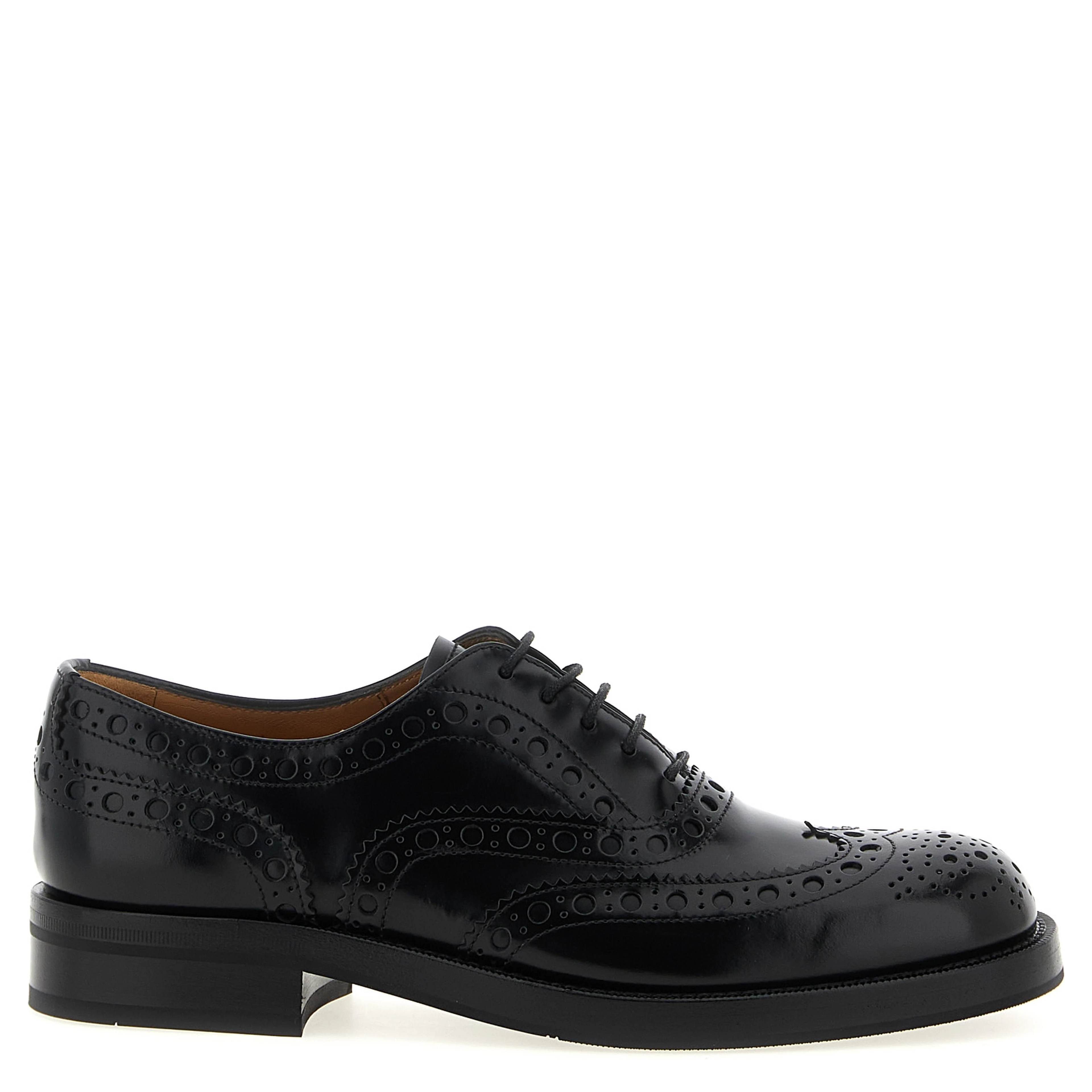 Black Calfskin Oxfords And Derbies