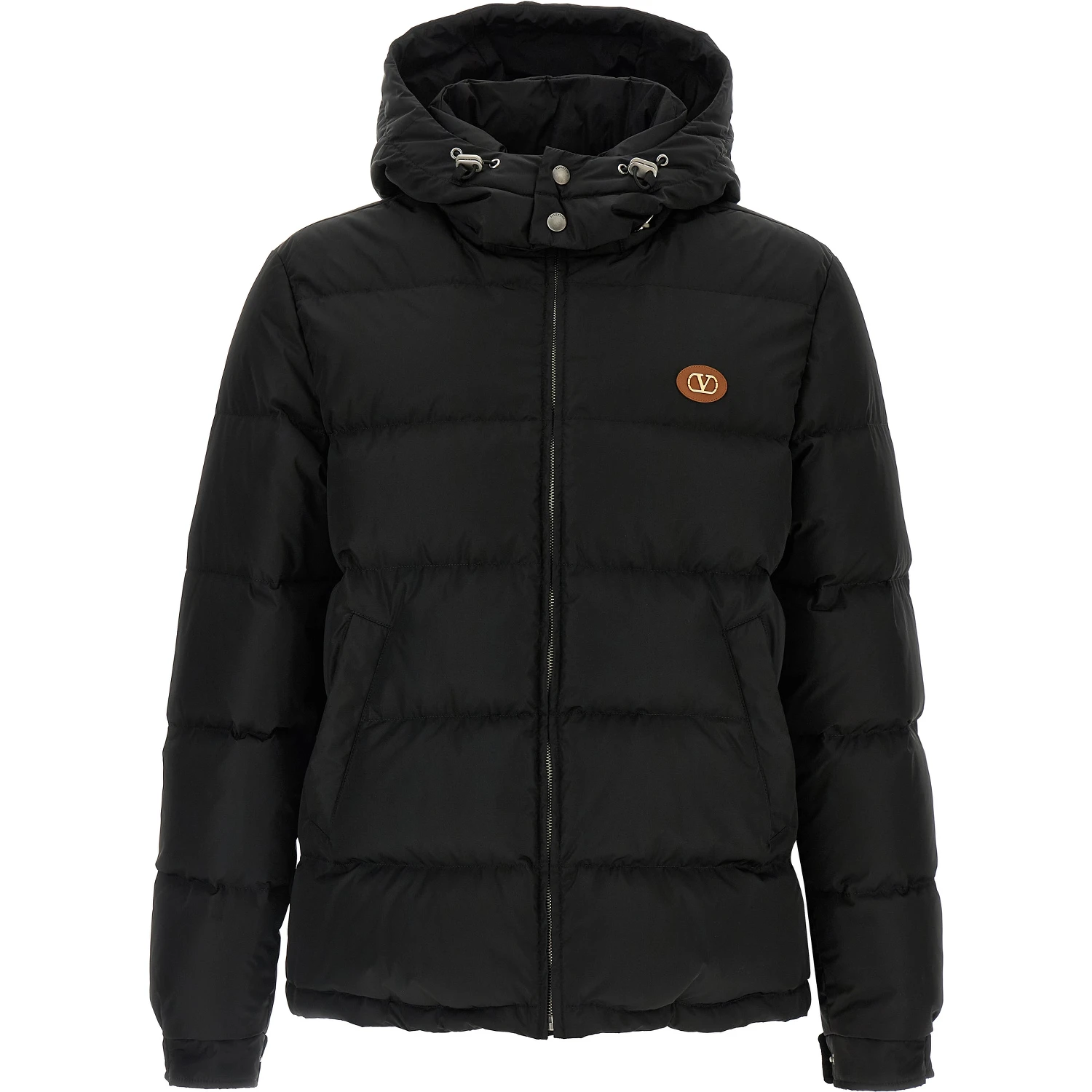 Black Polyamide Full-Length Jacket