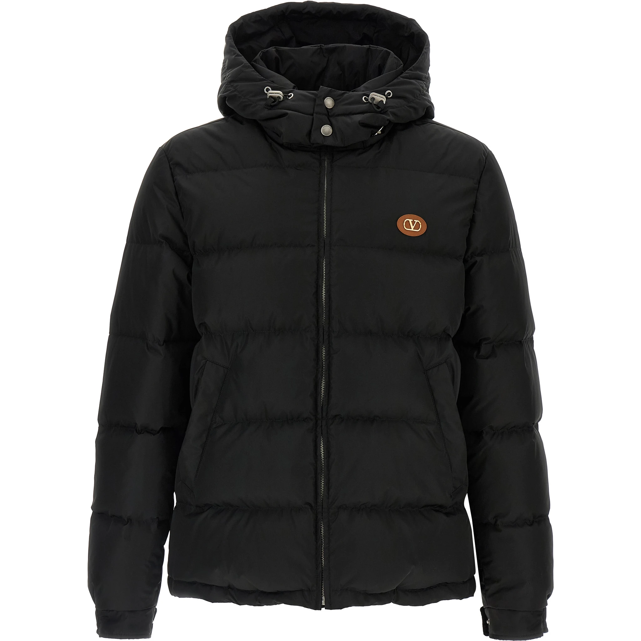 Black Polyamide Full-Length Jacket