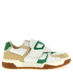 Multicolor Leather Athletic Sneakers
