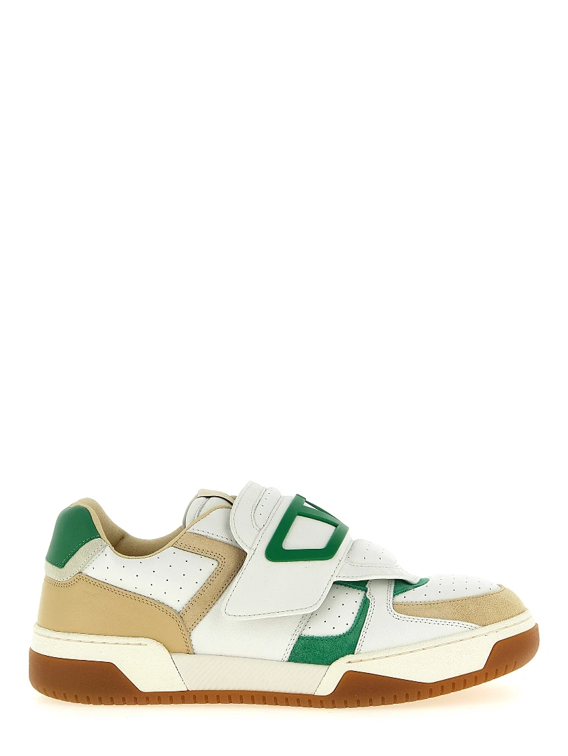 Multicolor Leather Athletic Sneakers