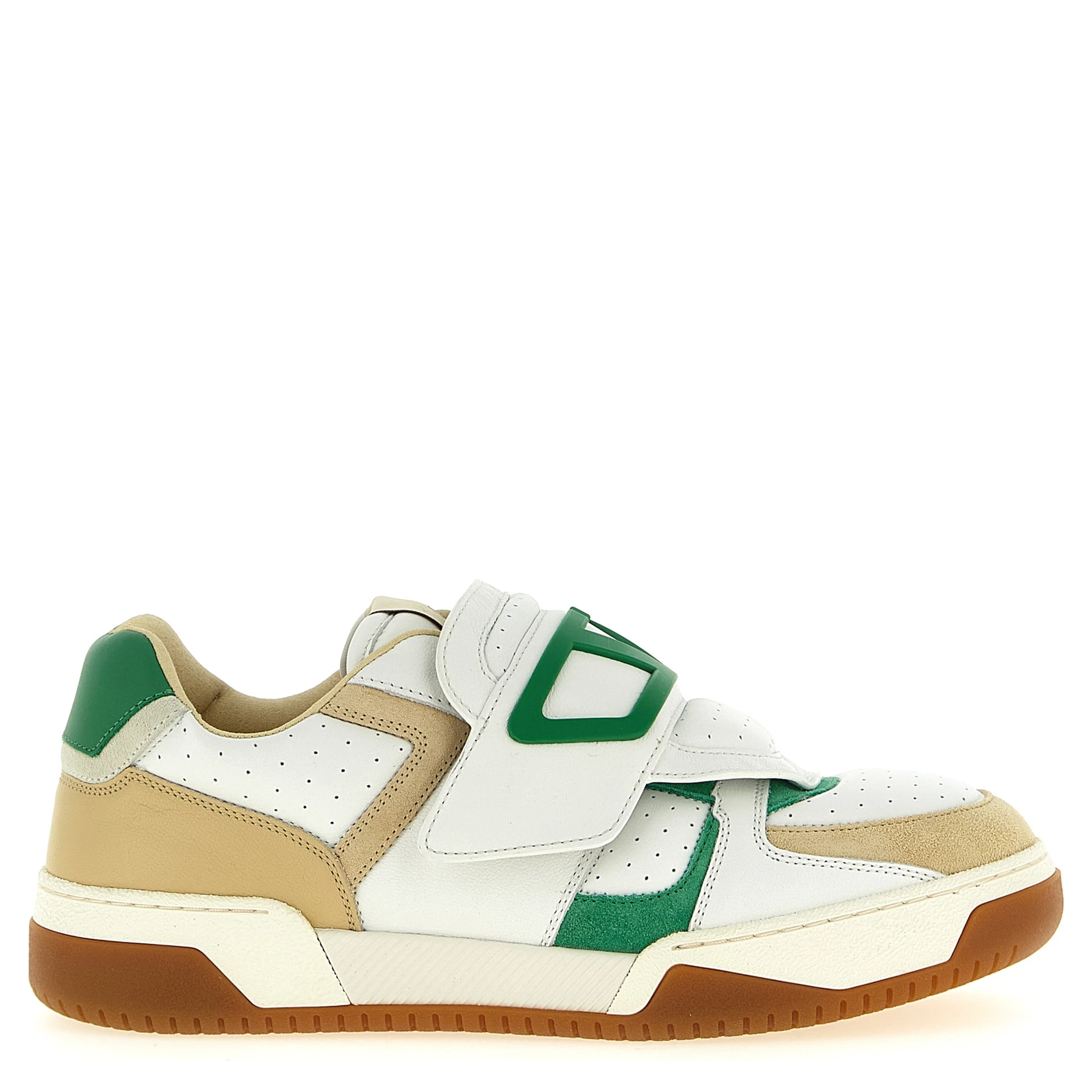 Multicolor Leather Athletic Sneakers