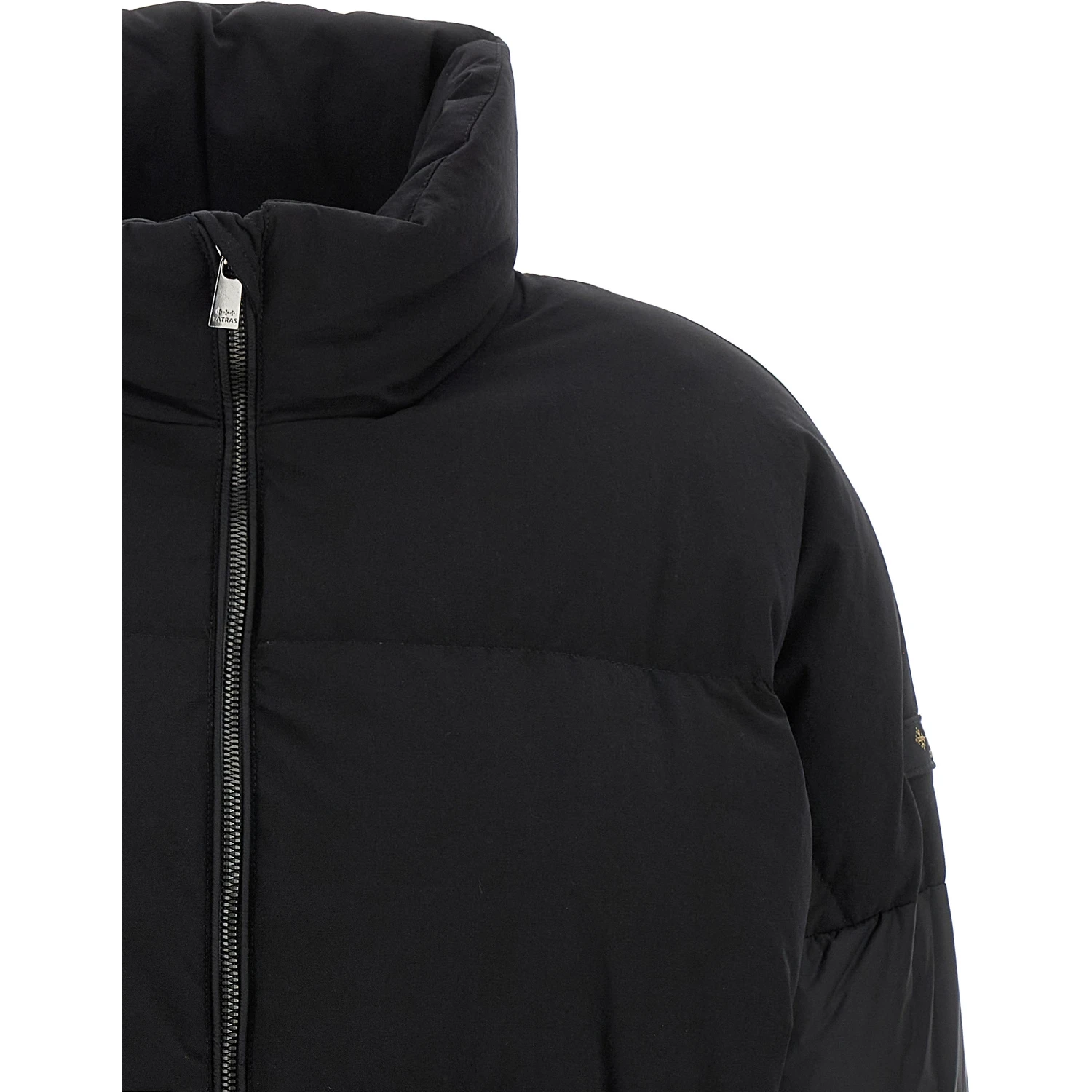 Black Nylon Bomber