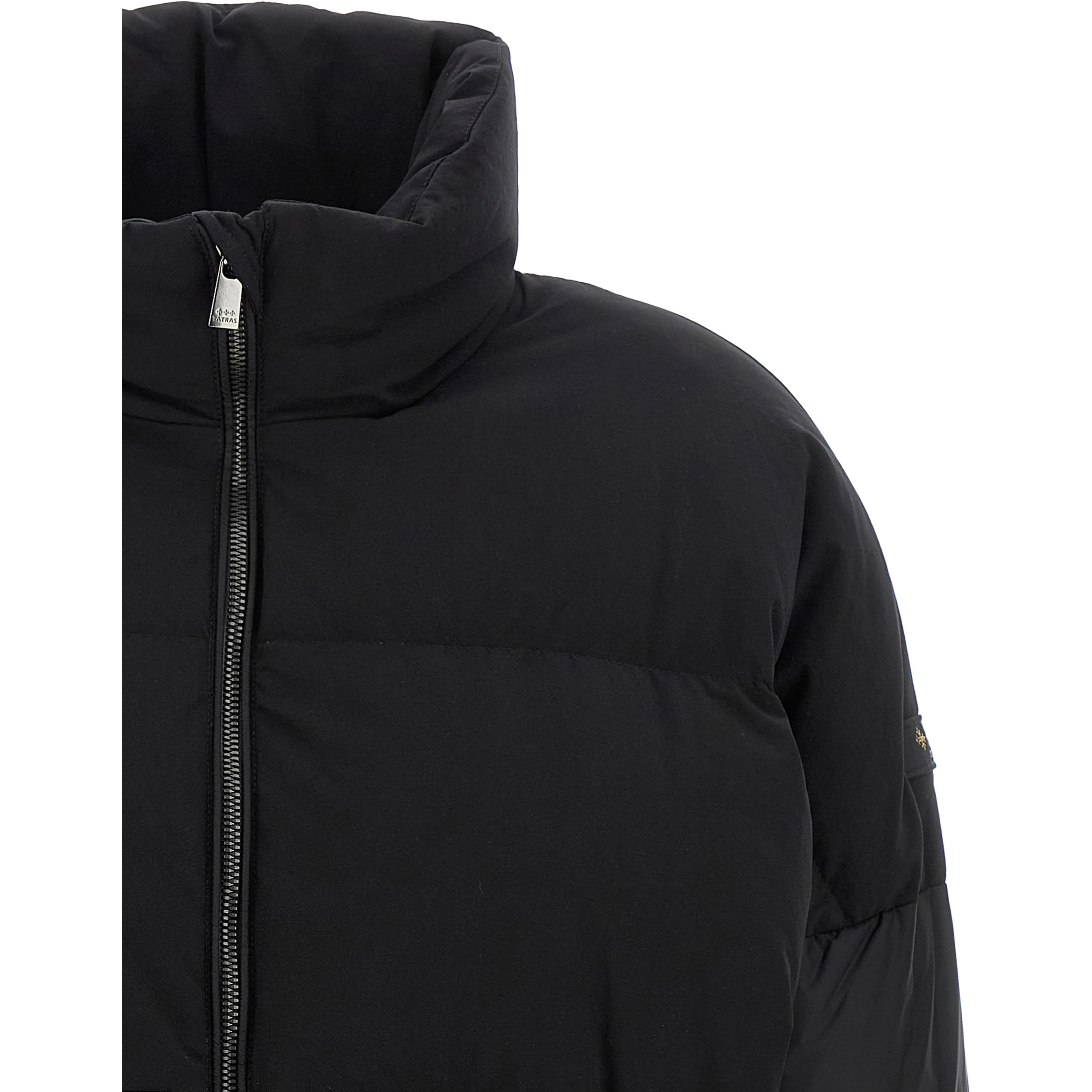Black Nylon Bomber
