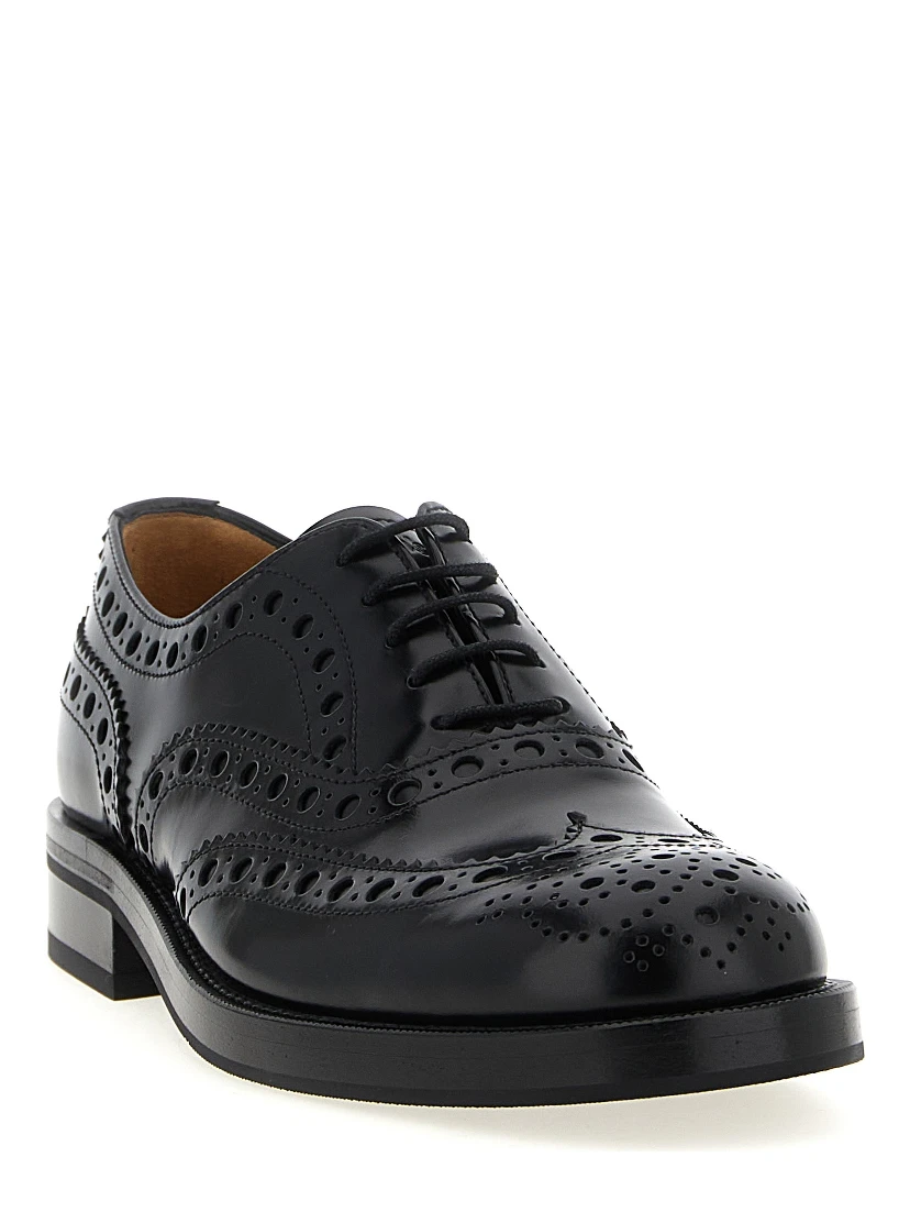 Black Calfskin Oxfords And Derbies