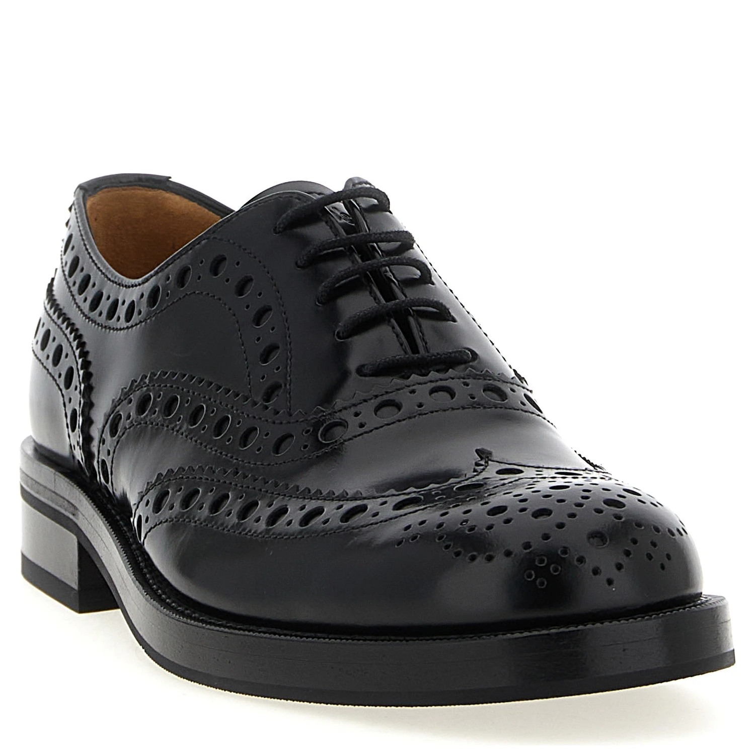 Black Calfskin Oxfords And Derbies