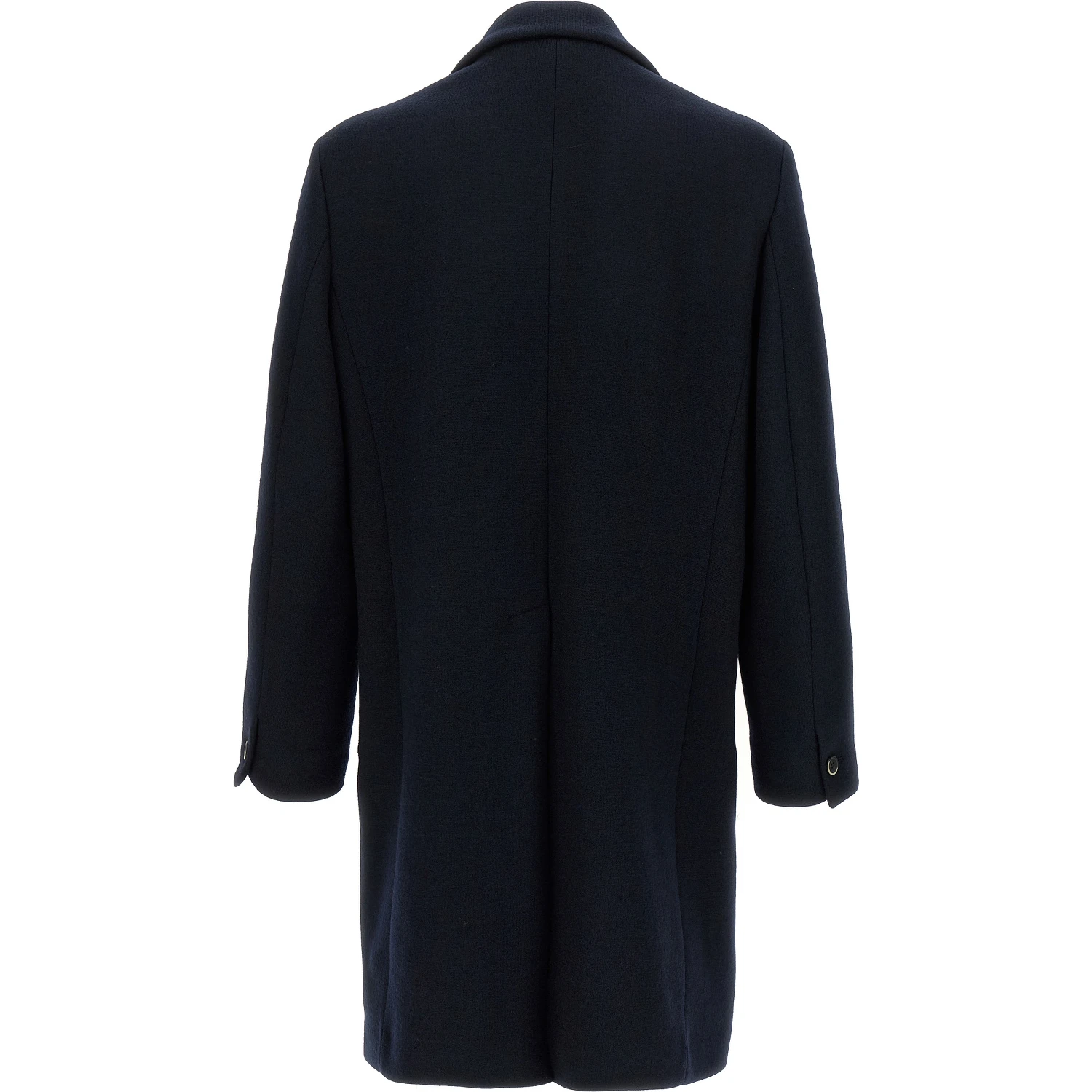Black Virgin Wool Coat