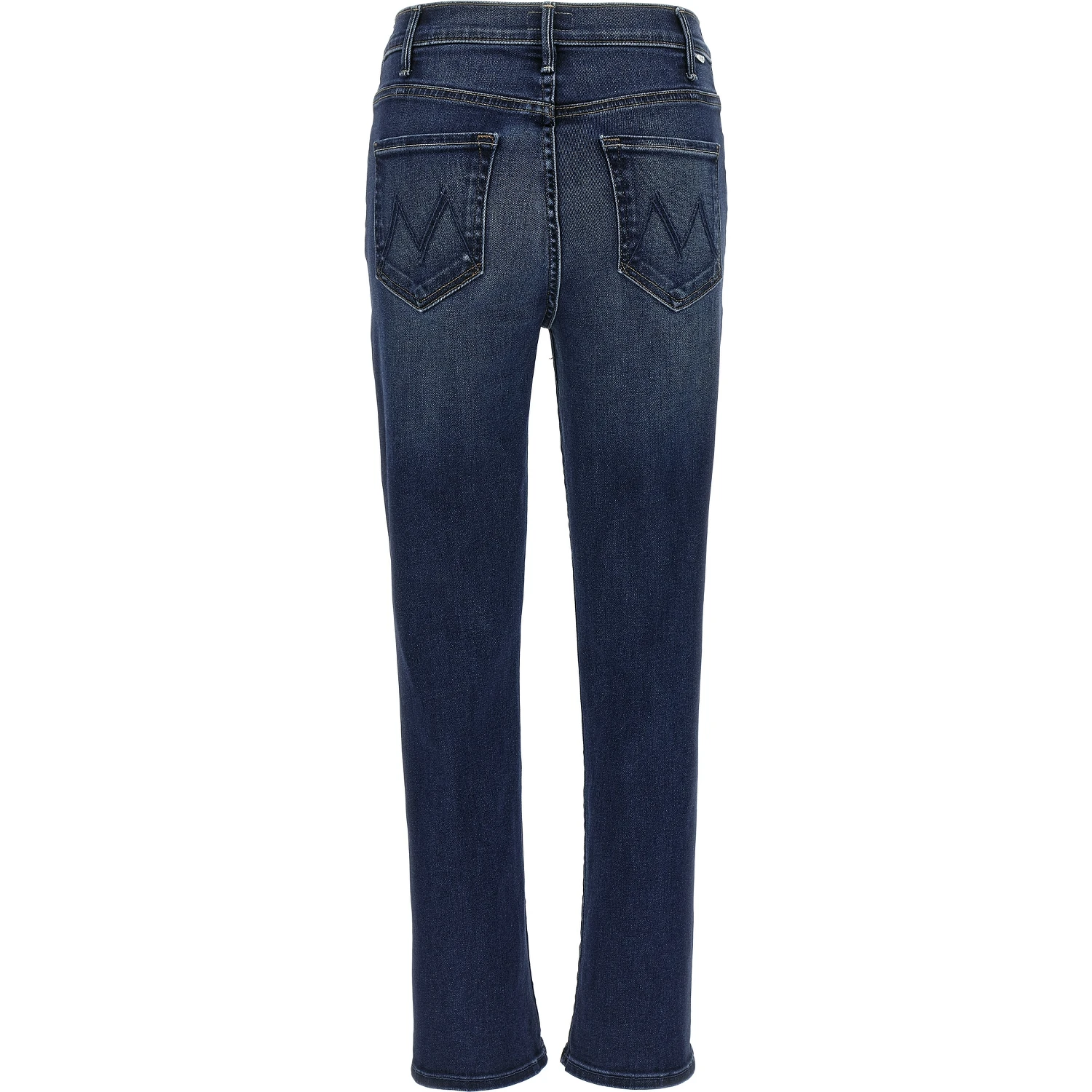 Blue Cotton Flared Jeans