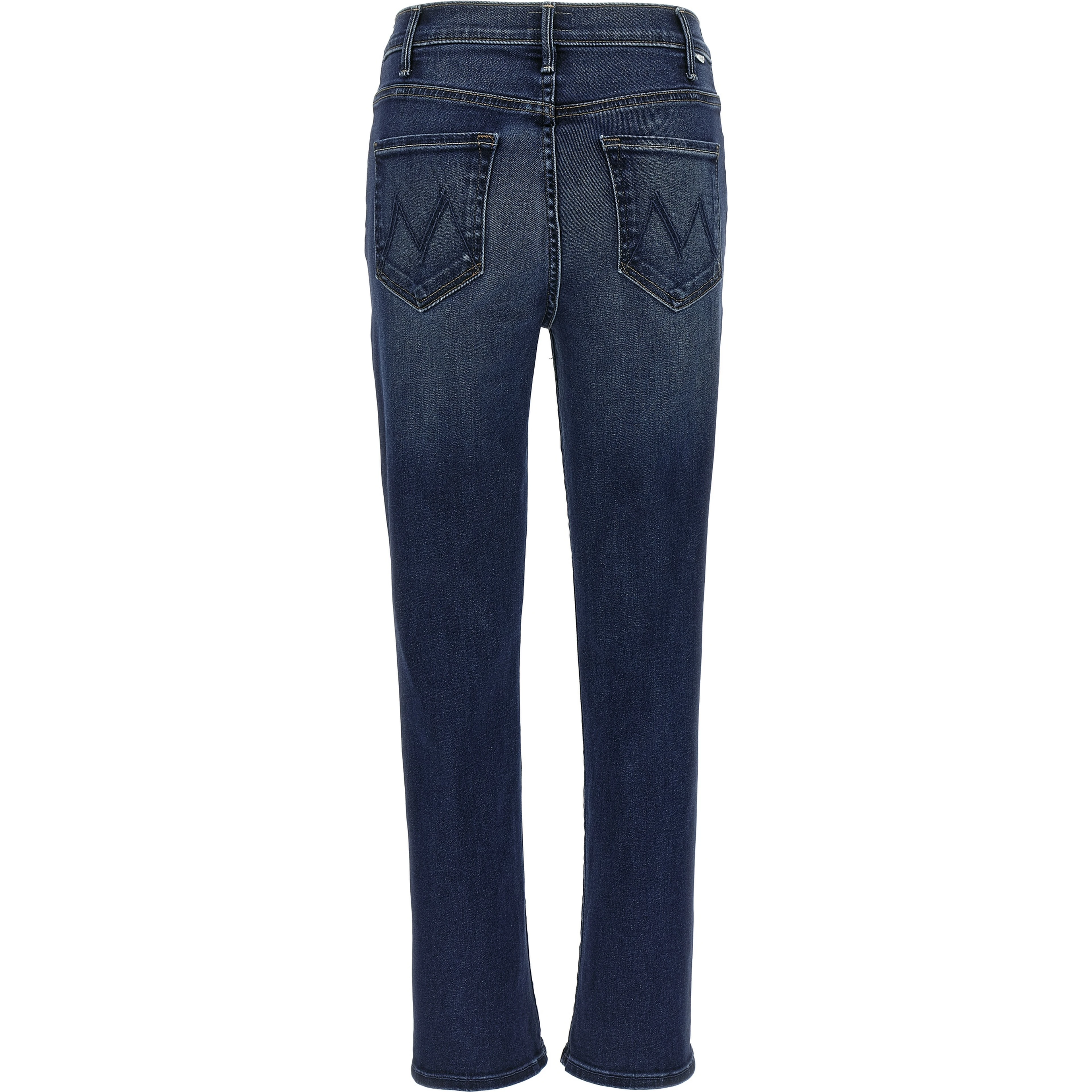 Blue Cotton Flared Jeans