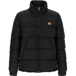 Black Polyamide Full-Length Jacket