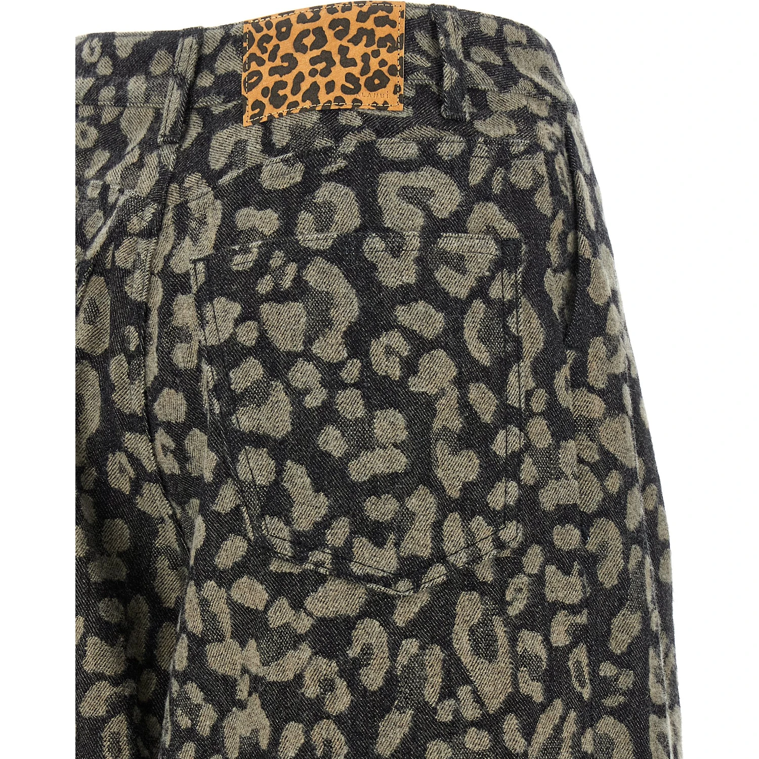 Multicolor Cotton Casual Pants