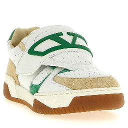Multicolor Leather Athletic Sneakers