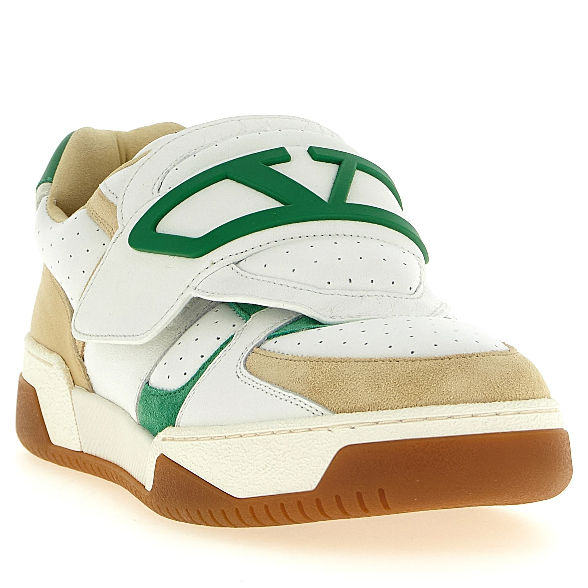 Multicolor Leather Athletic Sneakers