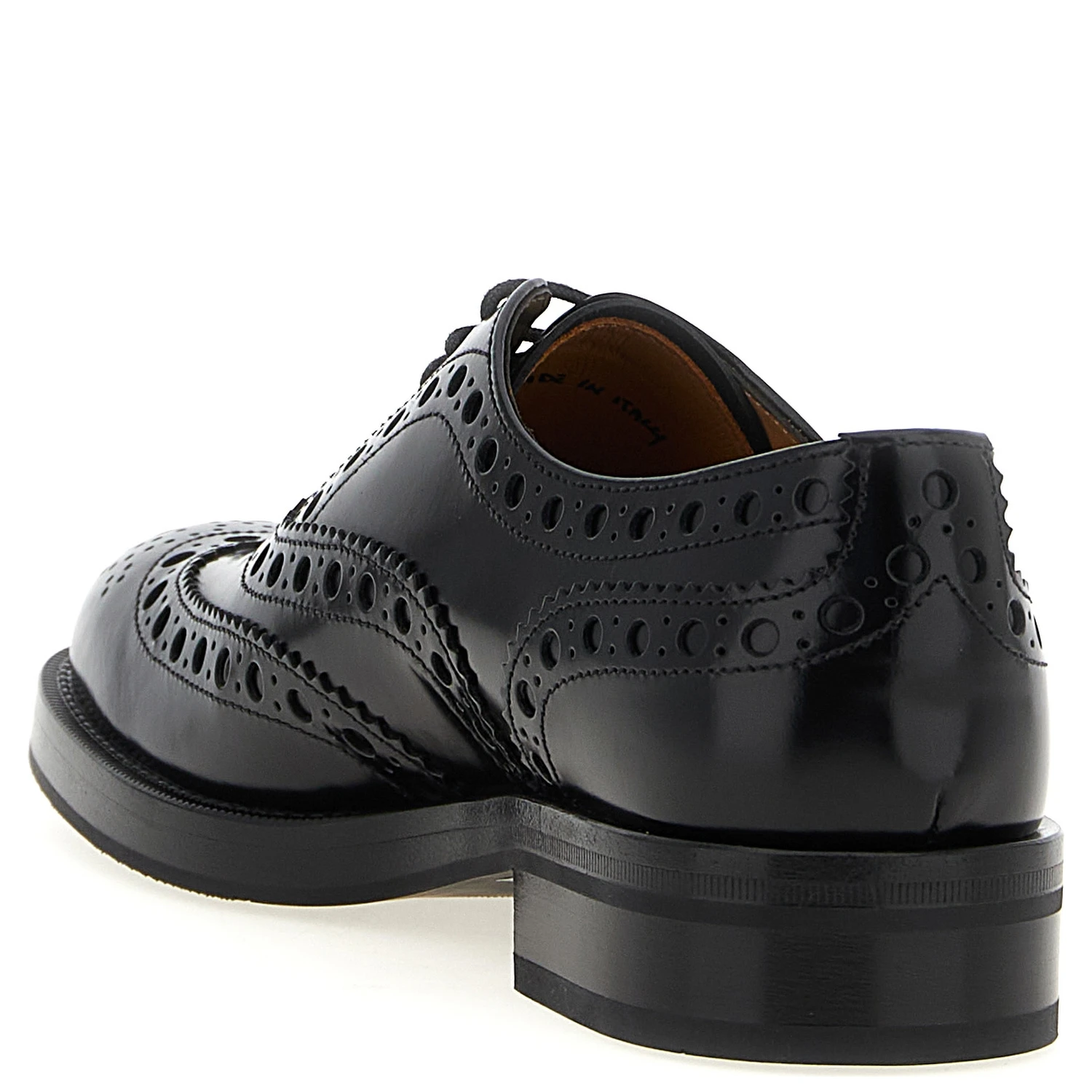 Black Calfskin Oxfords And Derbies