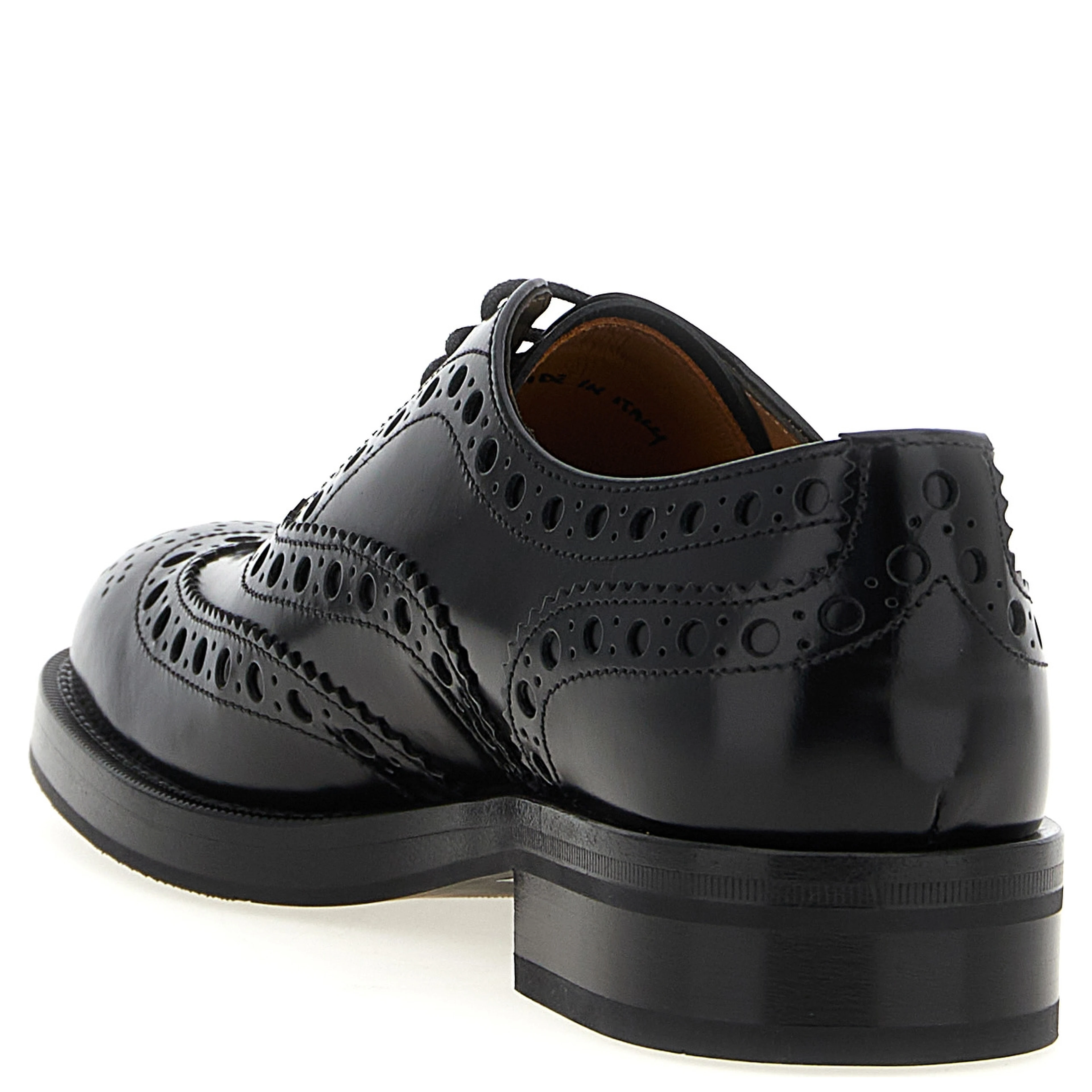 Black Calfskin Oxfords And Derbies