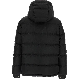 Black Polyamide Full-Length Jacket