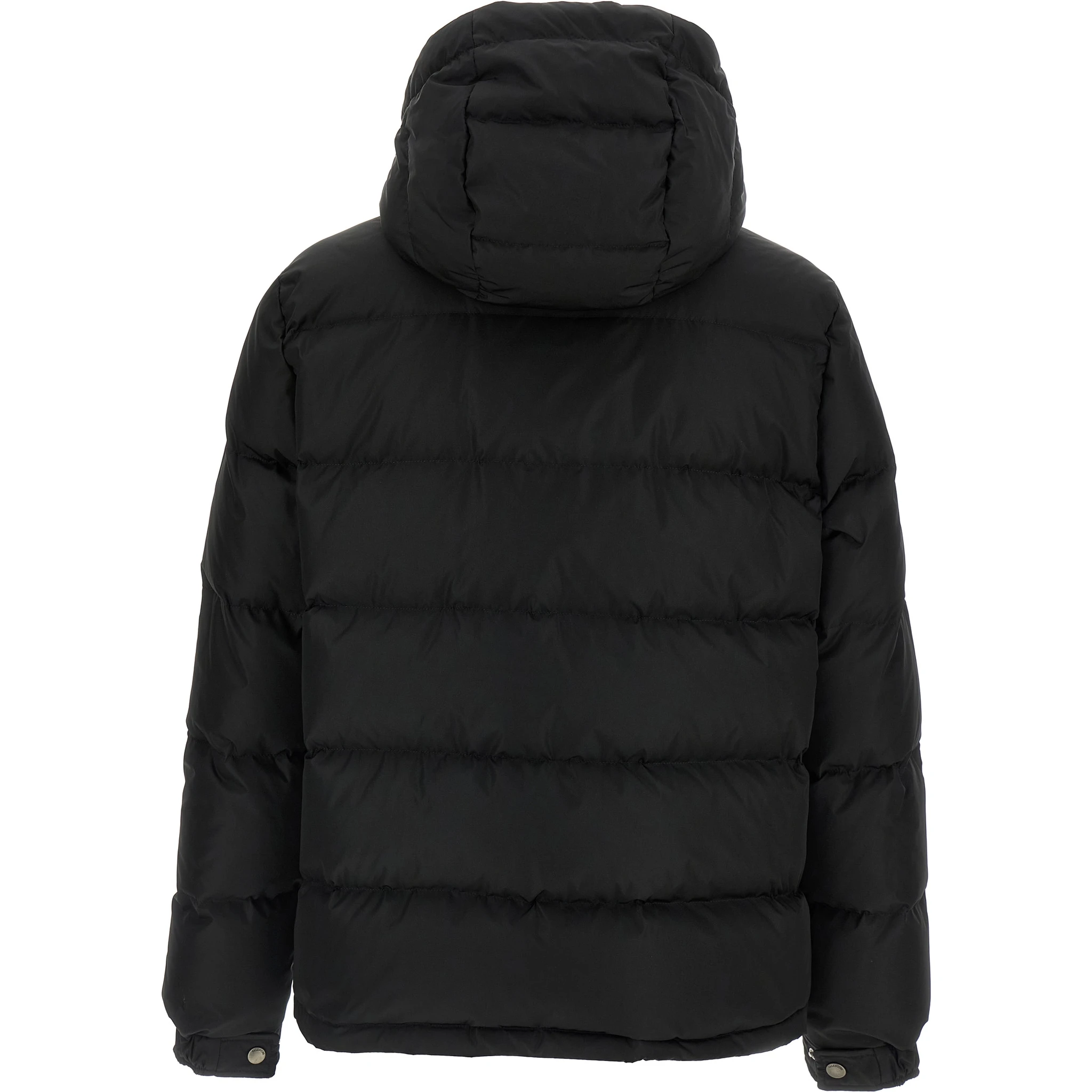 Black Polyamide Full-Length Jacket