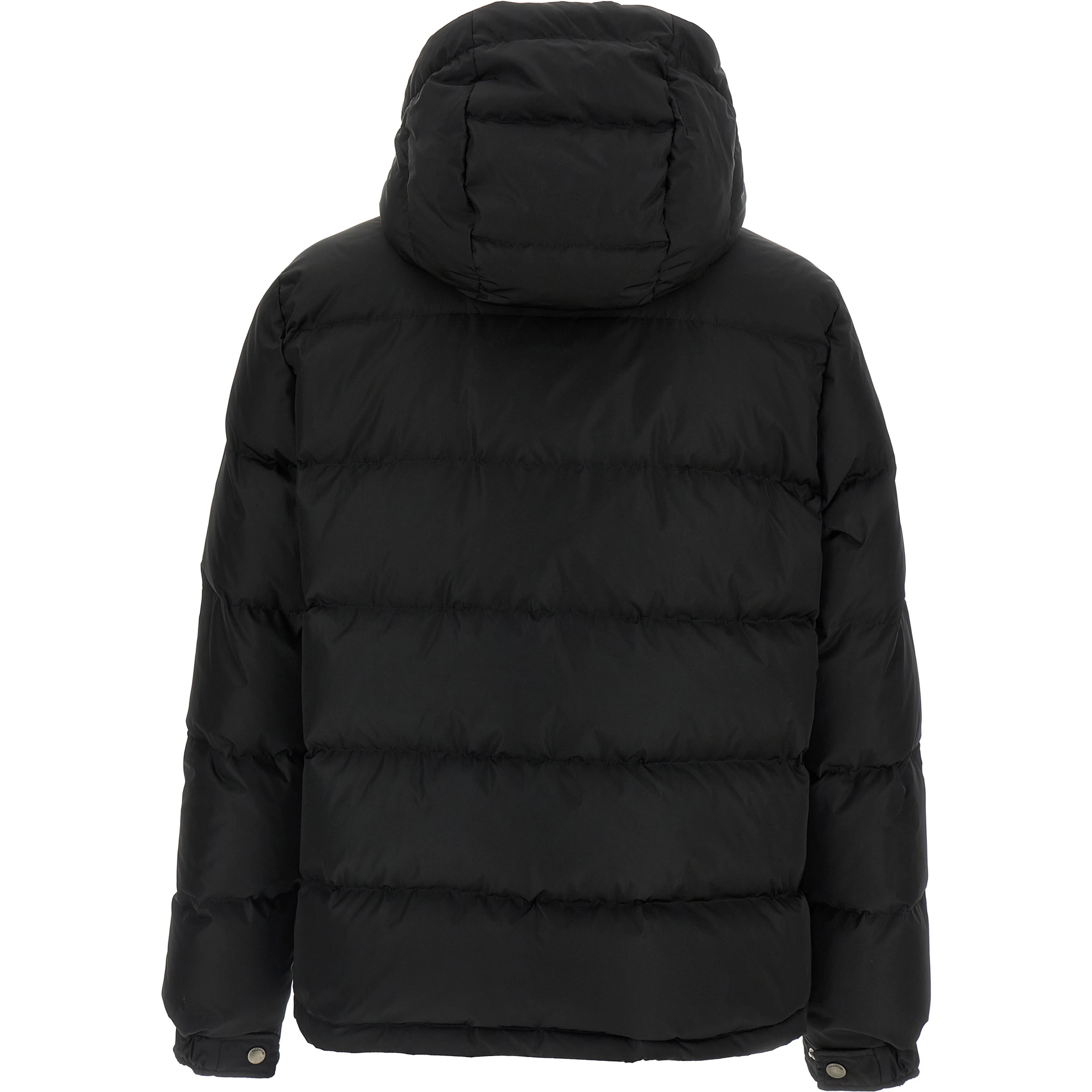 Black Polyamide Full-Length Jacket